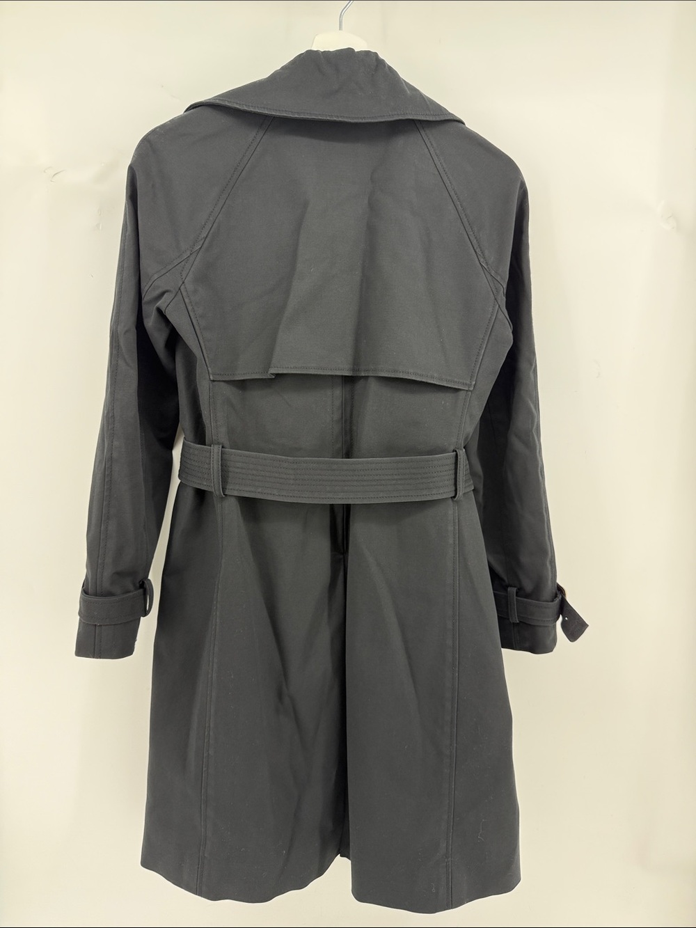 CLUB MONACO Classic Black Trench Coat for Women